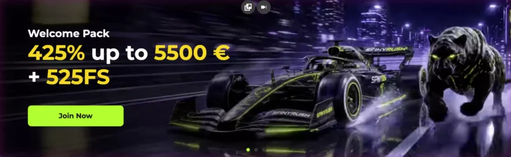Spinyrush Casino Bonuses